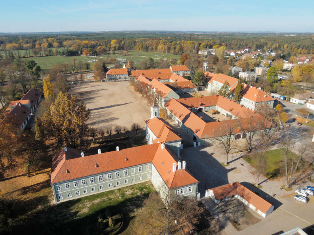 Kladruby hřebčín letecký pohled