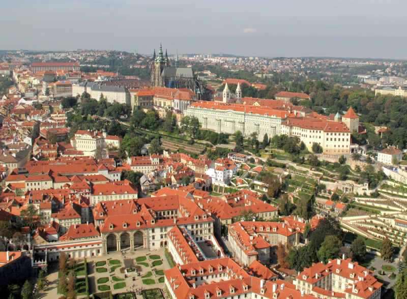 Pražský hrad jako obraz v interiéru
