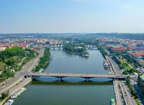 Štefánikův most a Letenský tunel
