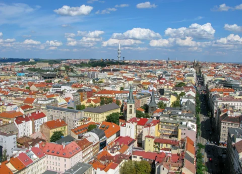 Ječná ulice a Karlovo náměstí Praha 2008