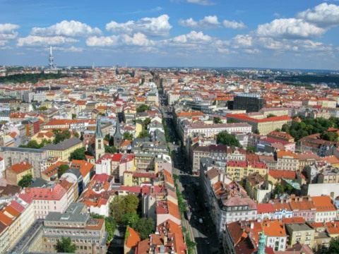 Ječná ulice a Karlovo náměstí Praha 2008
