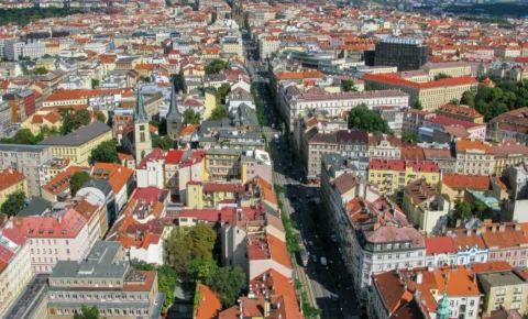 Ječná ulice a Karlovo náměstí Praha 2008