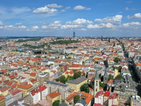 Ječná ulice a Karlovo náměstí Praha 2008