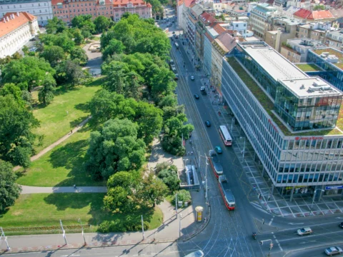 Ječná ulice a Karlovo náměstí Praha 2008