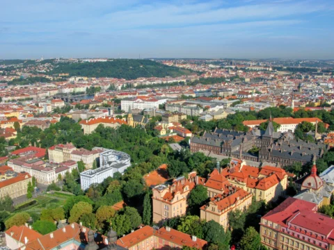 Ulice Sokolovslá Praha 2 2008