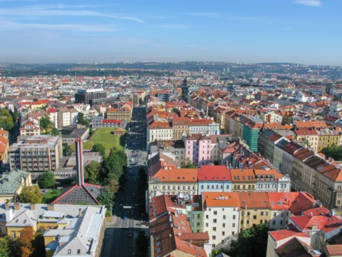 Ulice Sokolovslá Praha 2 2008