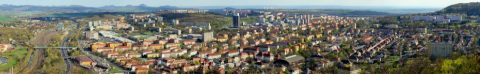 Panorama města Most