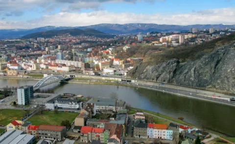 Ústí nad Labem ulice Přístavní centrum 2009