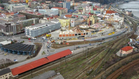 Ústí nad Labem ulice Přístavní centrum 2009