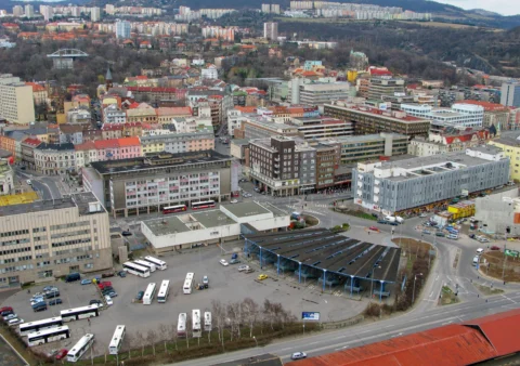 Ústí nad Labem ulice Přístavní centrum 2009