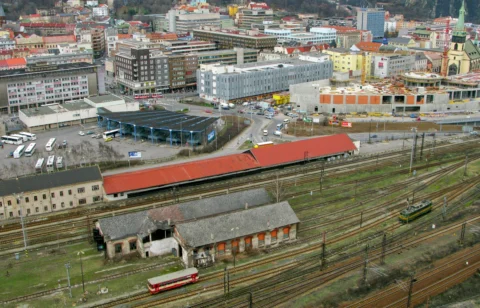Ústí nad Labem ulice Přístavní centrum 2009