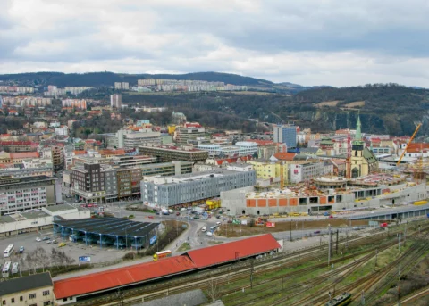 Ústí nad Labem ulice Přístavní centrum 2009