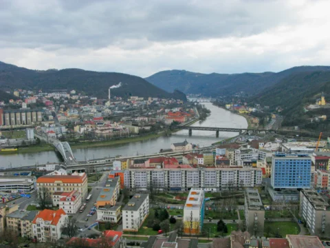 Ústí nad Labem ulice Přístavní centrum 2009