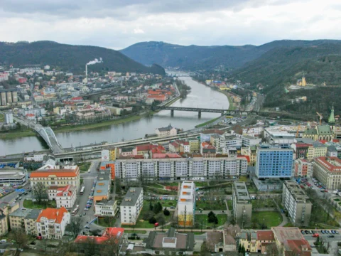 Ústí nad Labem ulice Přístavní centrum 2009