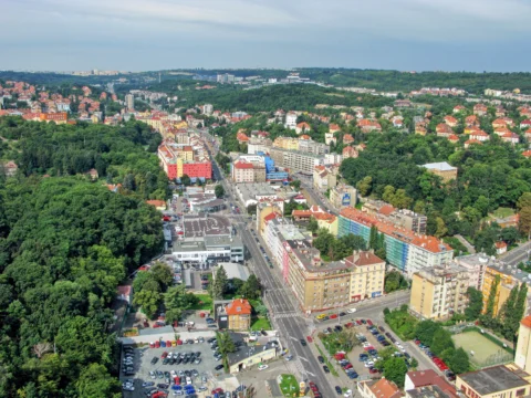 Plzeňská ulice Smíchov Praha 5 2008