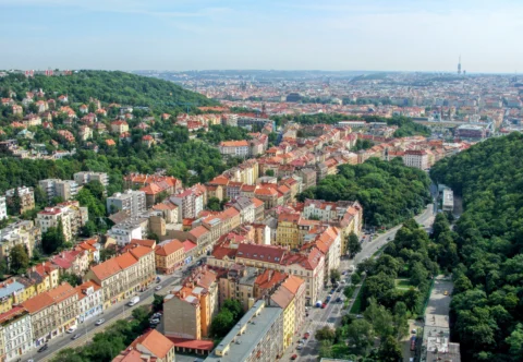 Plzeňská ulice Smíchov Praha 5 2008