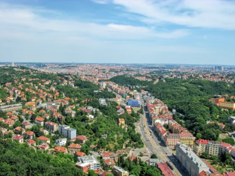 Plzeňská ulice Smíchov Praha 5 2008