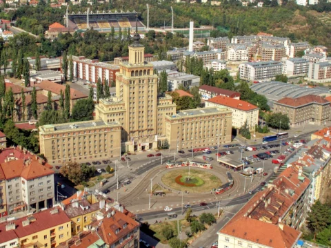 Hotel International Praha 6 a bývalá tramvajová konečná linky 25,26 – 2009
