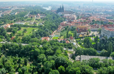 Patočkova ulice a Pražský hrad Praha 6 – výstavba tunelu Blanka 2007