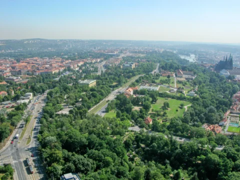Patočkova ulice a Pražský hrad Praha 6 – výstavba tunelu Blanka 2007