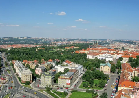 Patočkova ulice a Pražský hrad Praha 6 – výstavba tunelu Blanka 2007