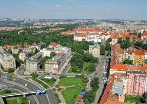 Patočkova ulice a Pražský hrad Praha 6 – výstavba tunelu Blanka 2007