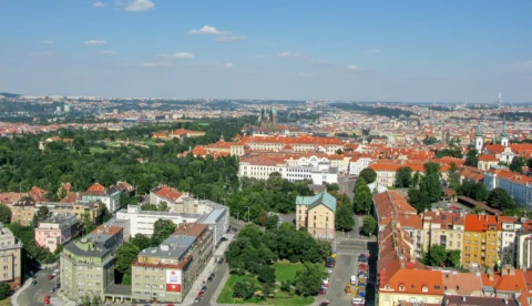 Patočkova ulice a Pražský hrad Praha 6 – výstavba tunelu Blanka 2007