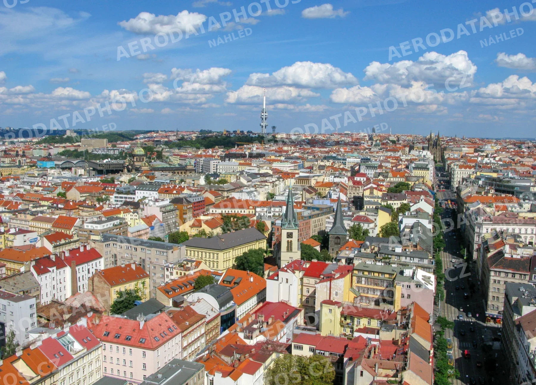 Ječná ulice a Karlovo náměstí Praha 2008