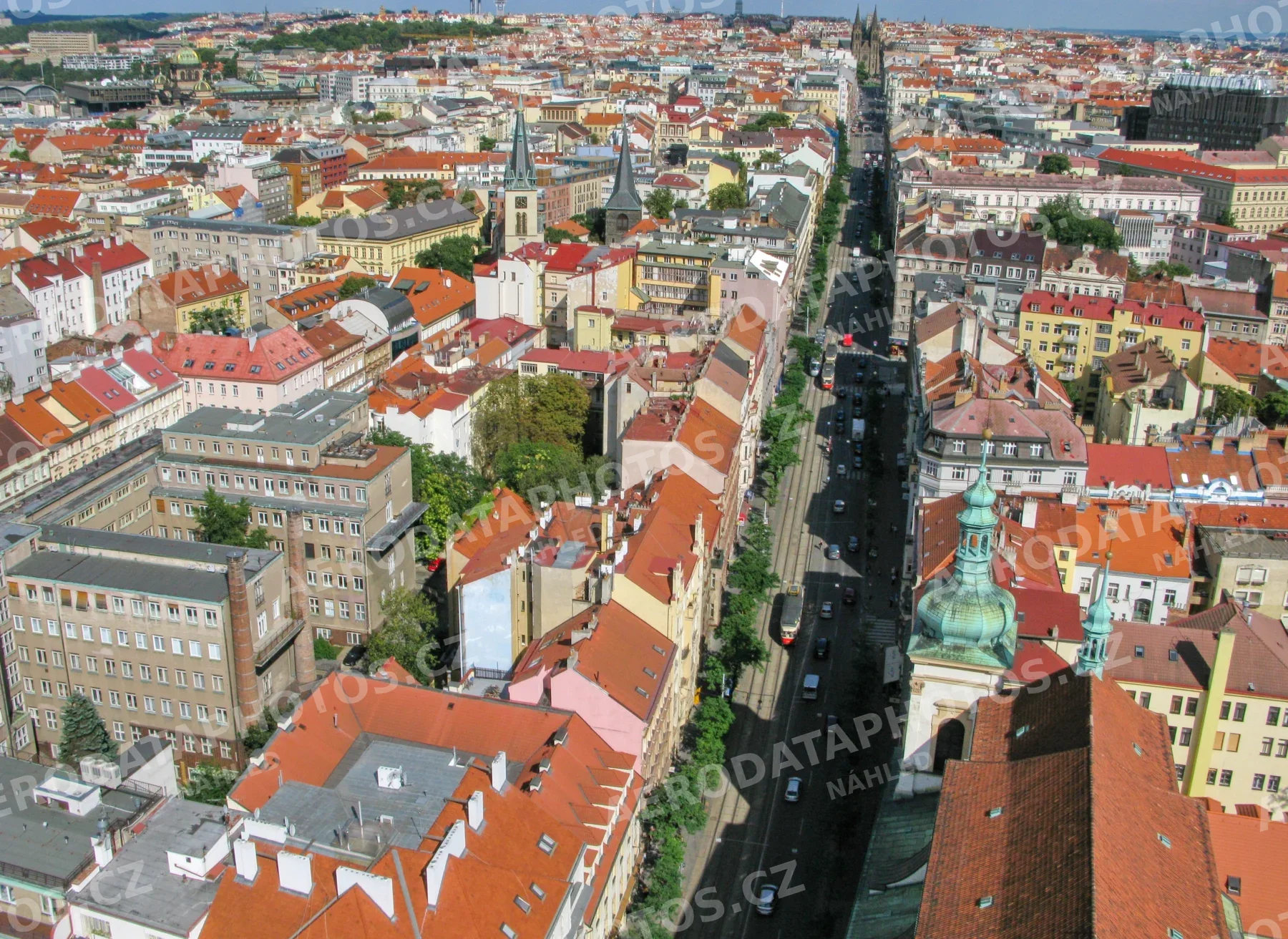 Ječná ulice a Karlovo náměstí Praha 2008