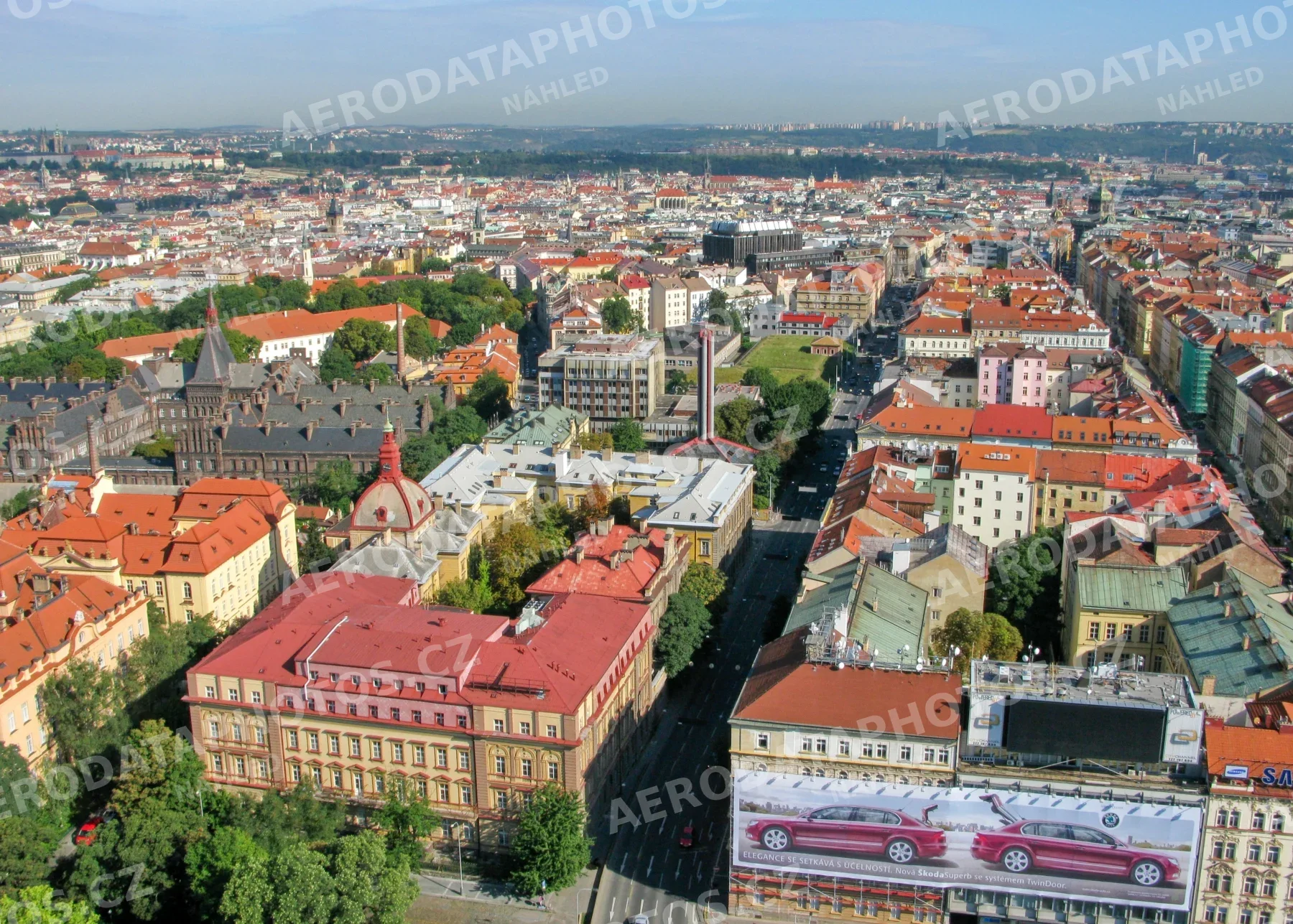 Ulice Sokolovslá Praha 2 2008