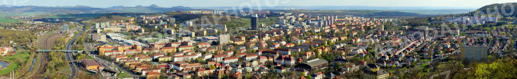 Panorama města Most