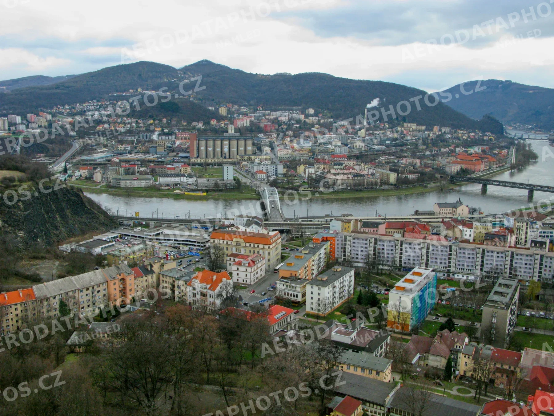 Ústí nad Labem ulice Přístavní centrum 2009