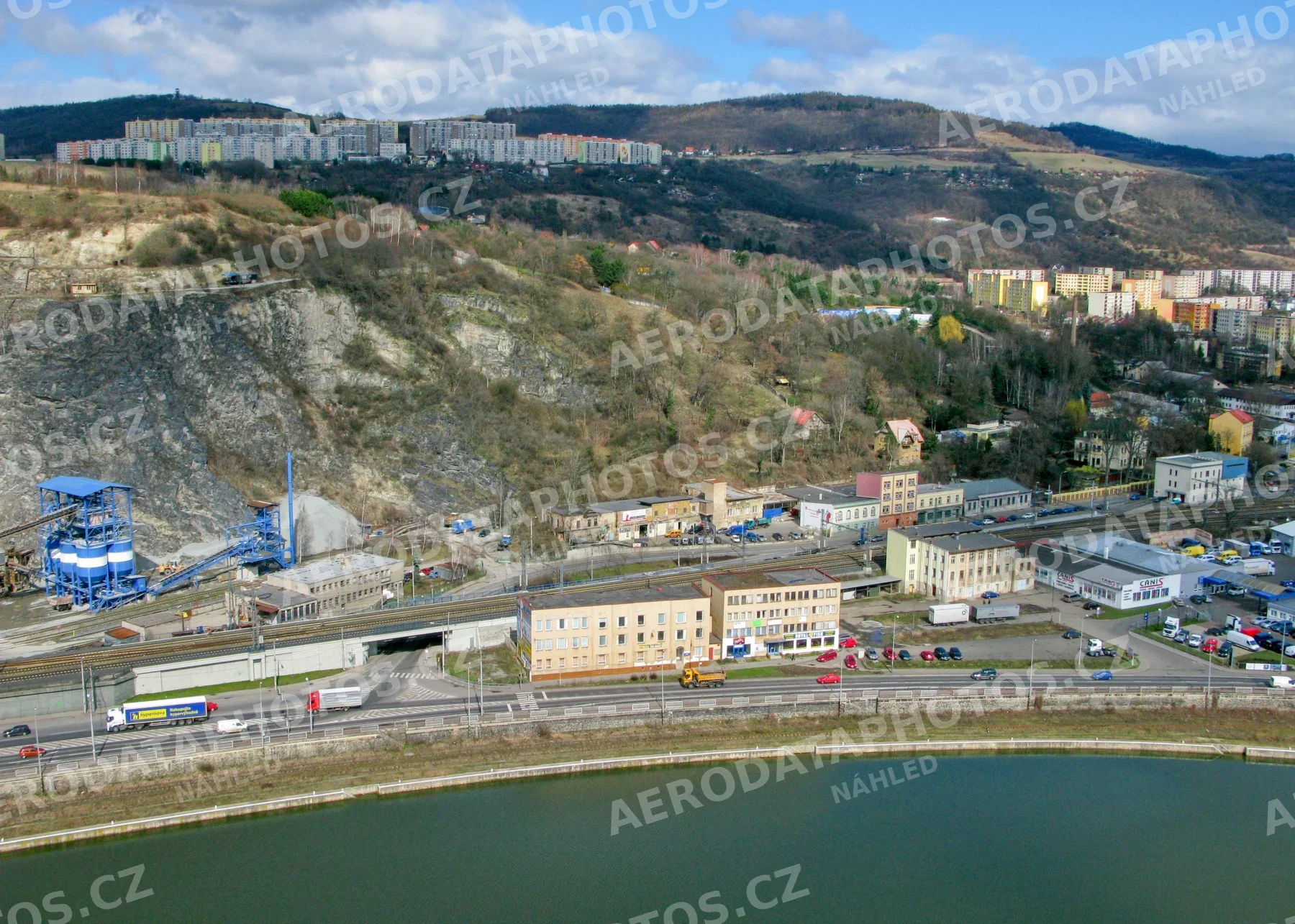 Ústí nad Labem ulice Přístavní centrum 2009