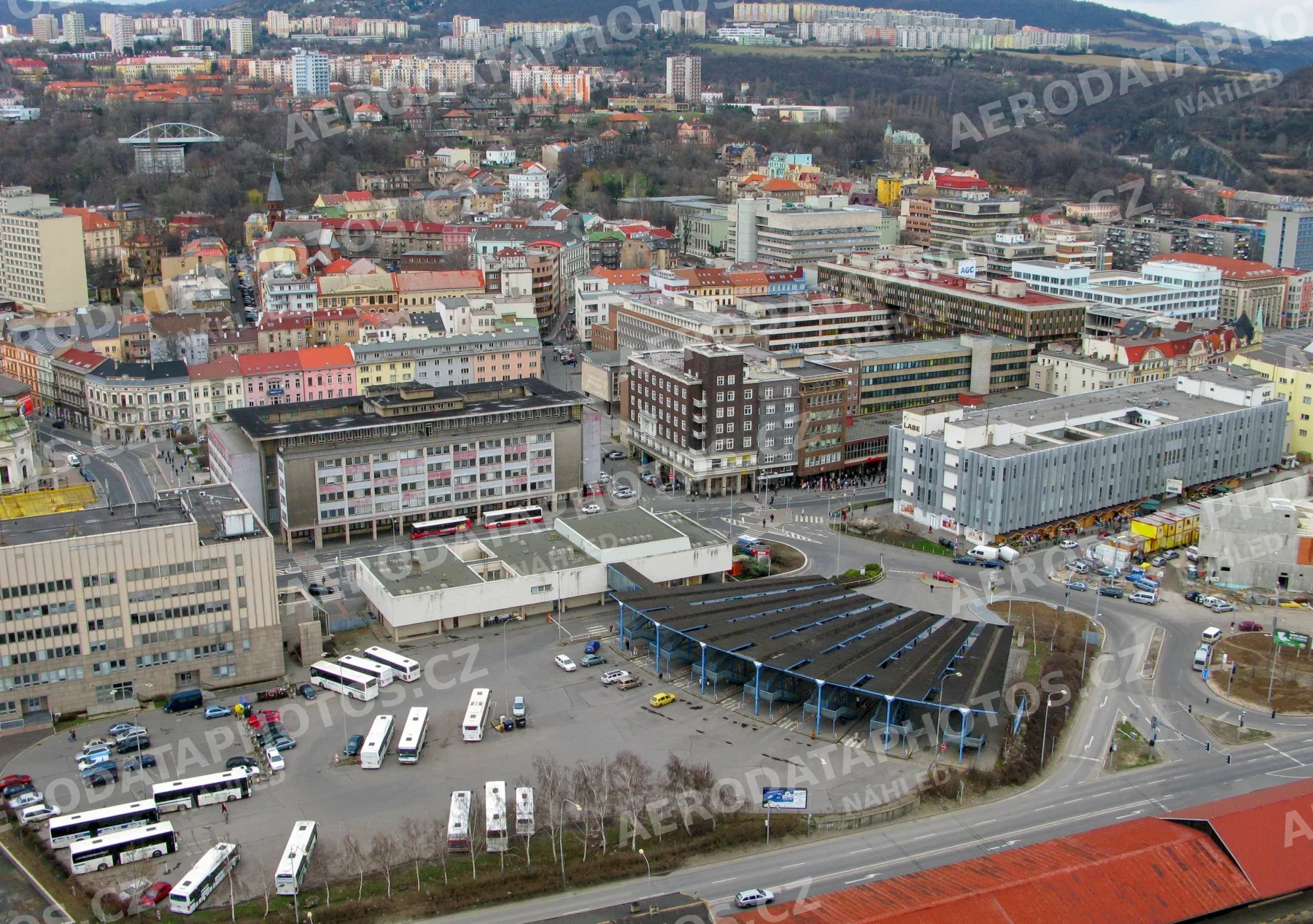 Ústí nad Labem ulice Přístavní centrum 2009