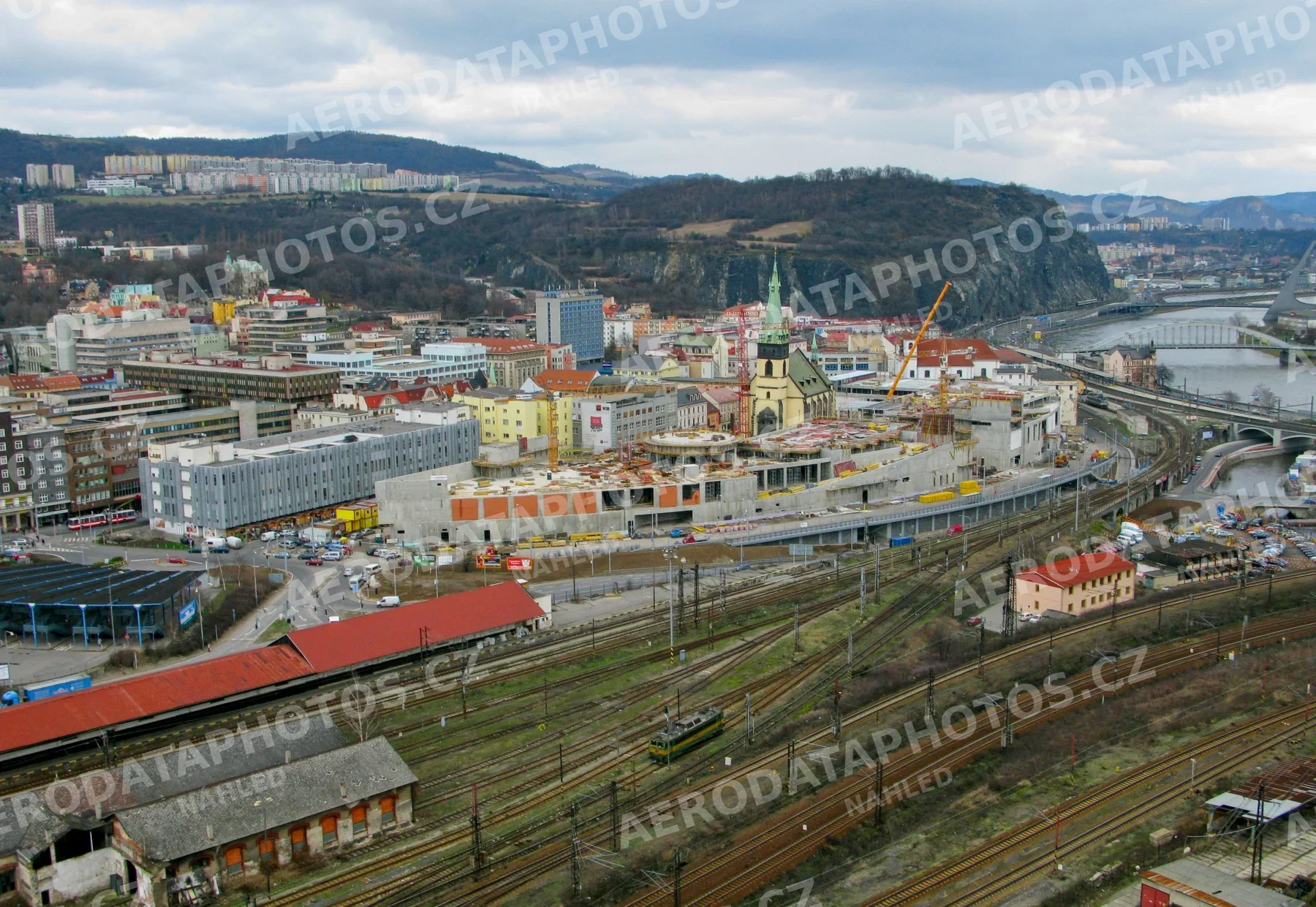 Ústí nad Labem ulice Přístavní centrum 2009