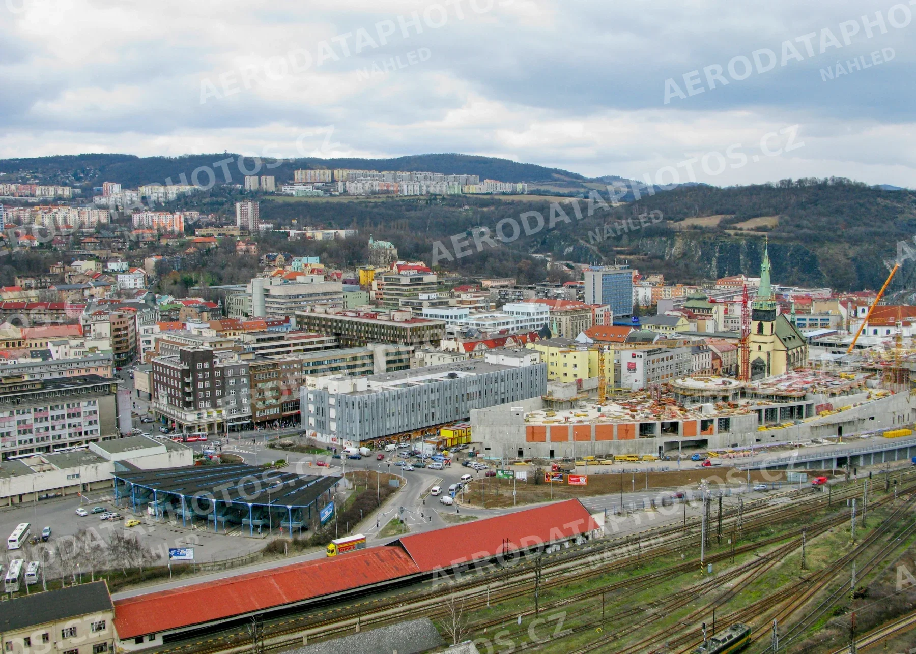 Ústí nad Labem ulice Přístavní centrum 2009