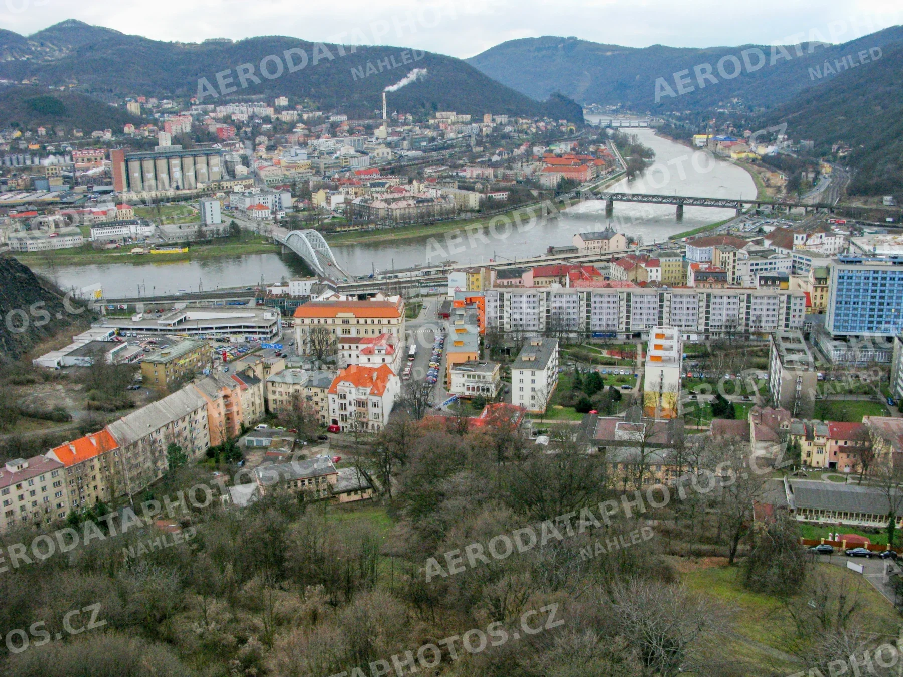 Ústí nad Labem ulice Přístavní centrum 2009