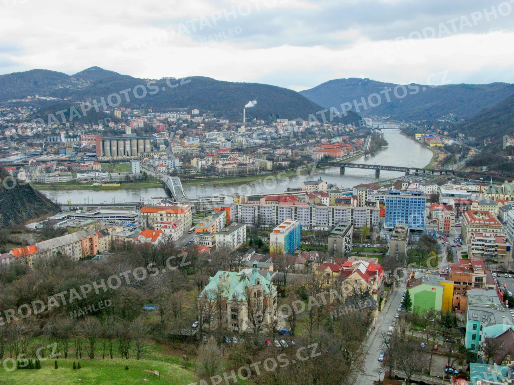 Ústí nad Labem ulice Přístavní centrum 2009