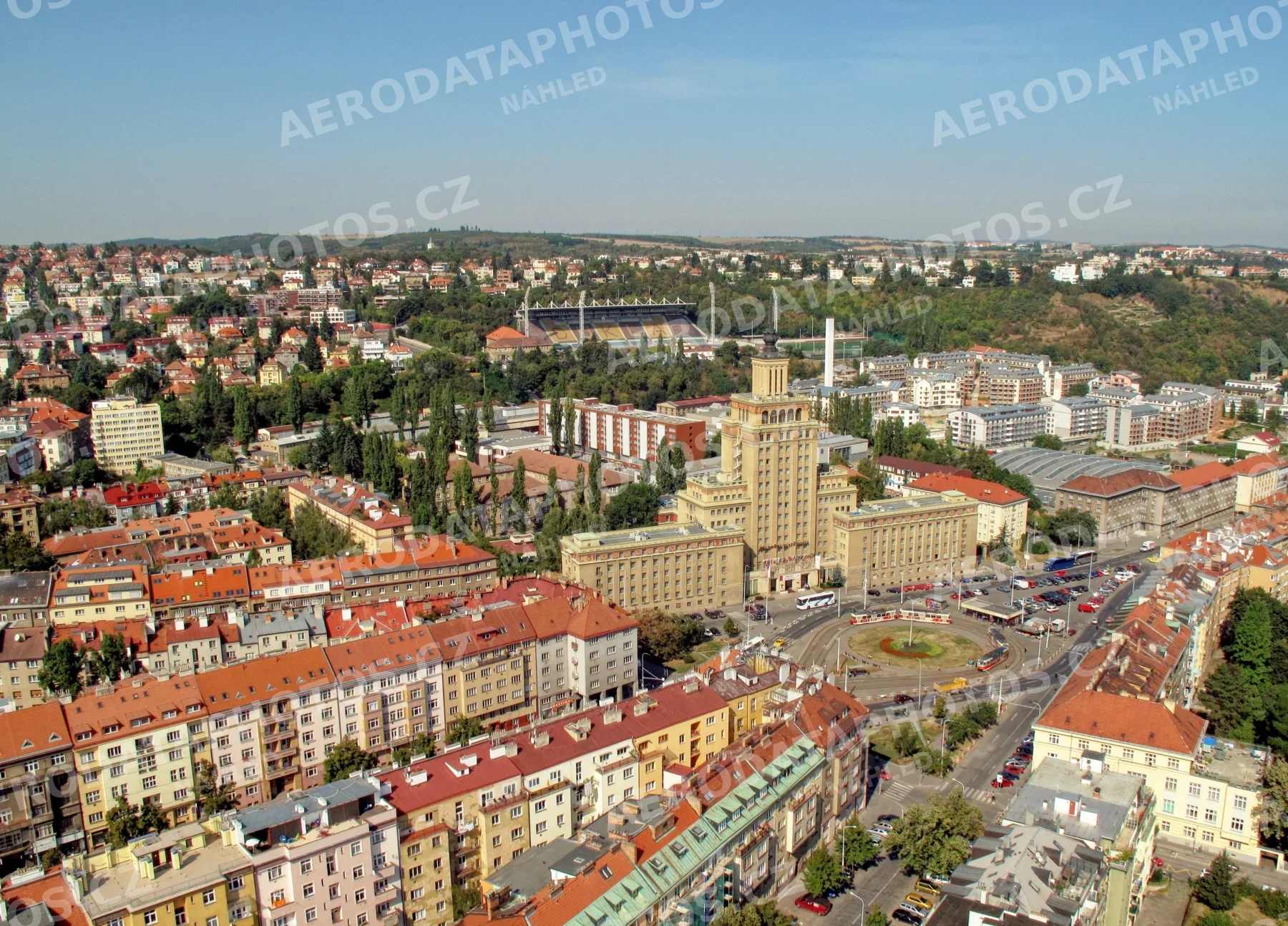 Hotel International Praha 6 a bývalá tramvajová konečná linky 25,26 – 2009
