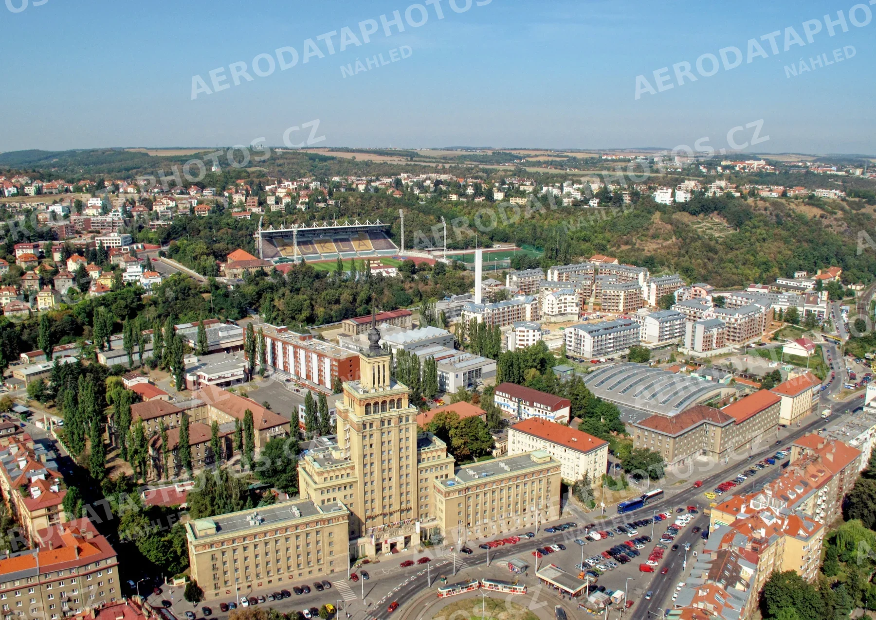 Hotel International Praha 6 a bývalá tramvajová konečná linky 25,26 – 2009