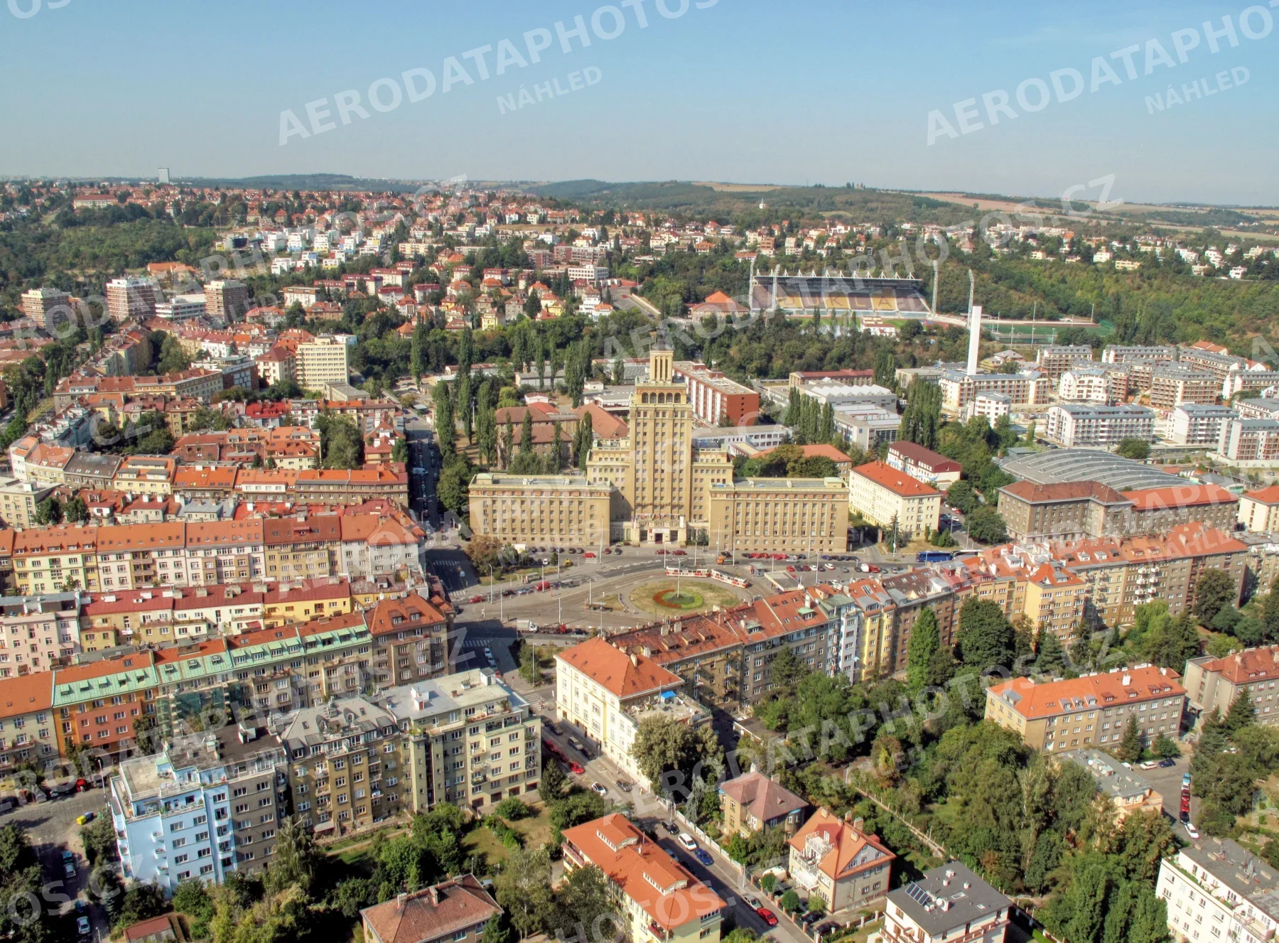 Hotel International Praha 6 a bývalá tramvajová konečná linky 25,26 – 2009