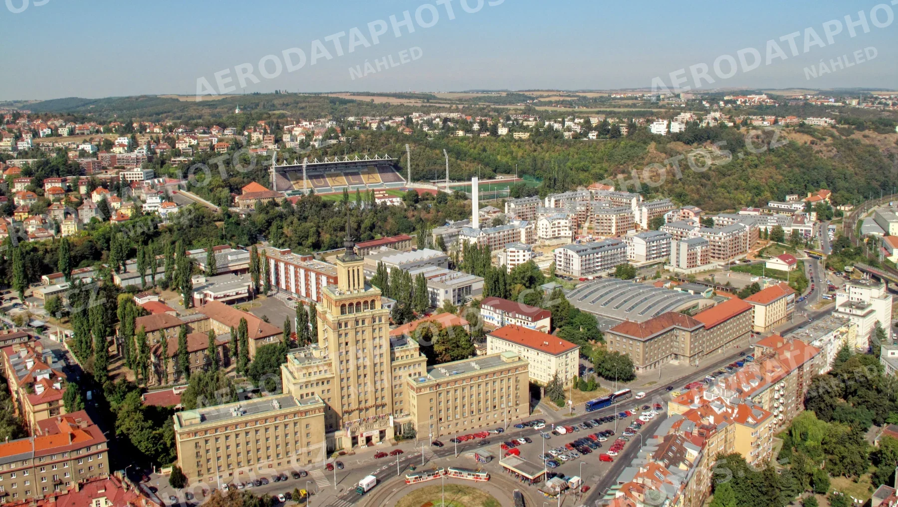 Hotel International Praha 6 a bývalá tramvajová konečná linky 25,26 – 2009