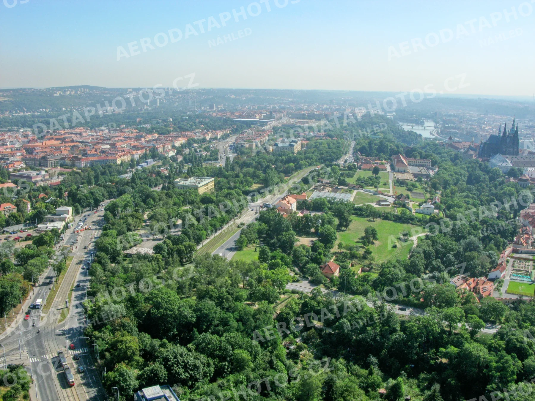 Patočkova ulice a Pražský hrad Praha 6 – výstavba tunelu Blanka 2007