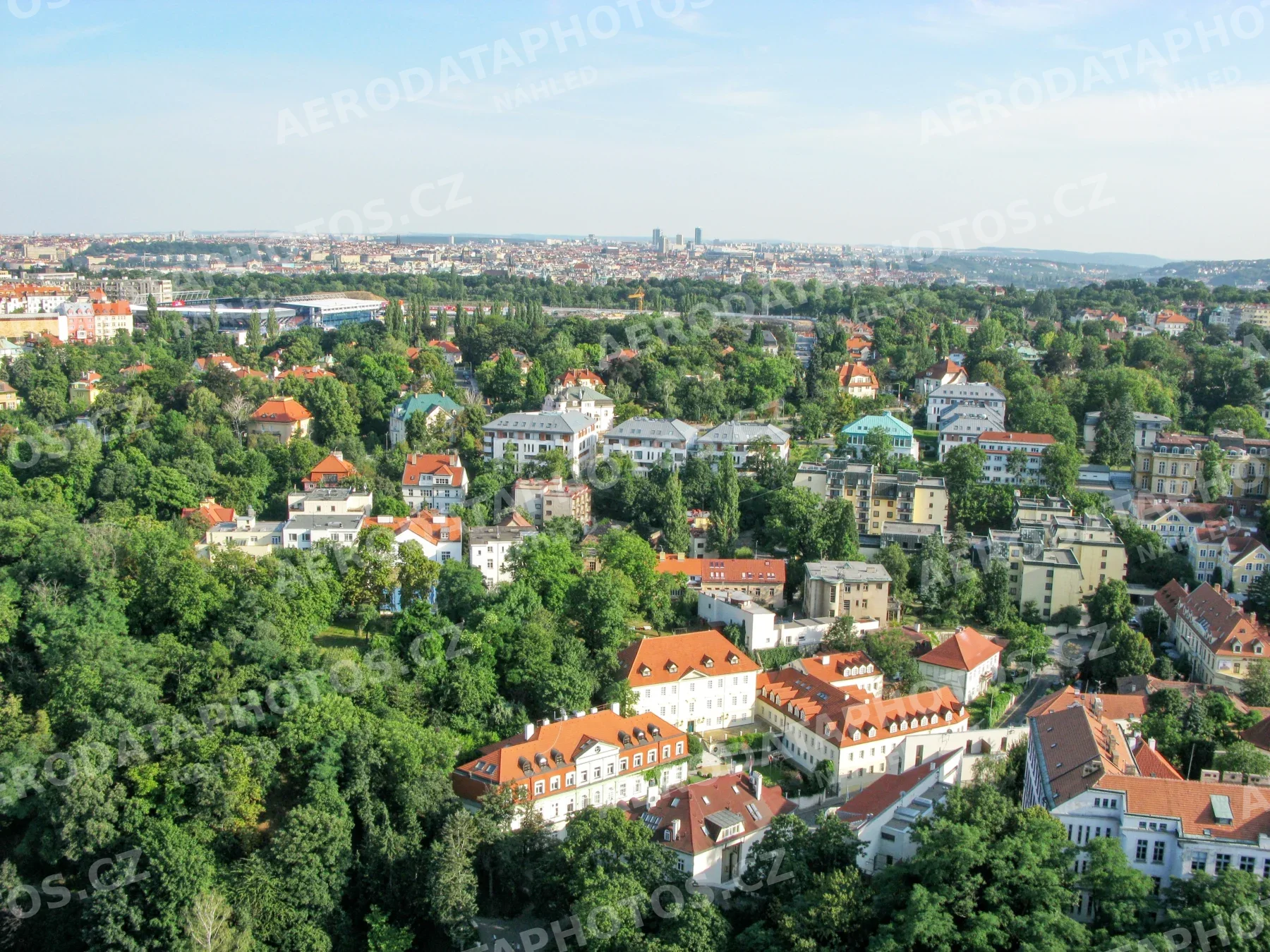 Bubeneč Praha 6 – panorama Pražského hradu 2007